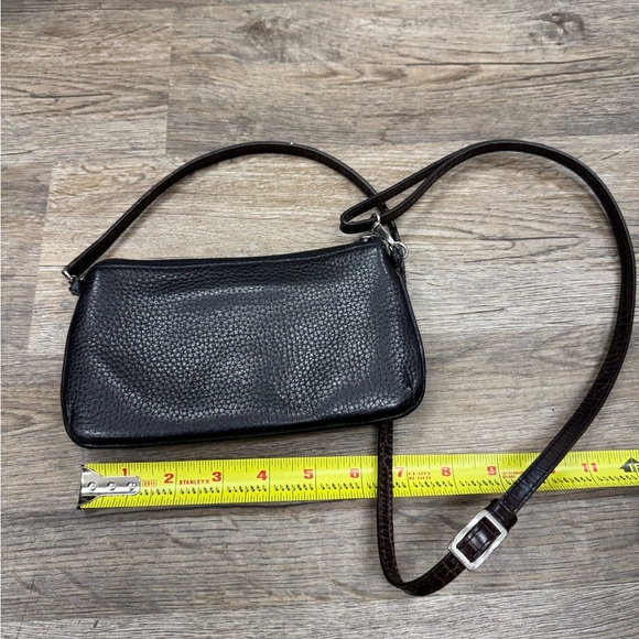 Brighton Black and Brown Leather Crossbody Bag - Picture 2 of 2